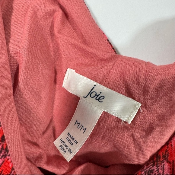 Joie Bondi Tea Rose Maxi Dress Pink Red Sundress - Picture 5 of 8